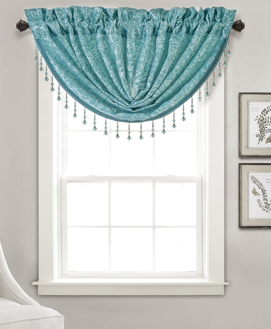 Rod Pocket Valance With Fringe