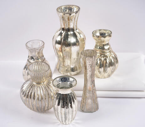 Glass Vases ( 6Pc Set )