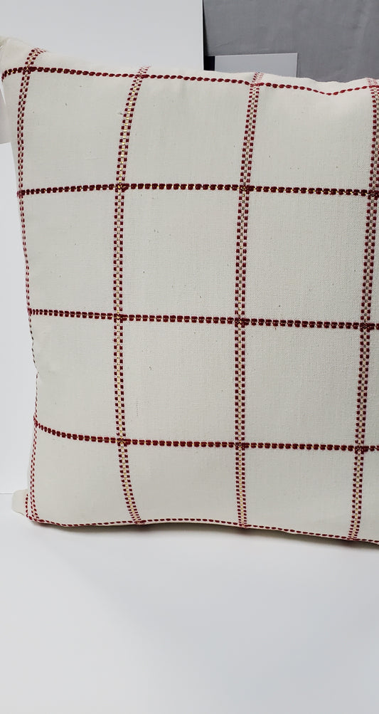 Red & White Cushion Cover