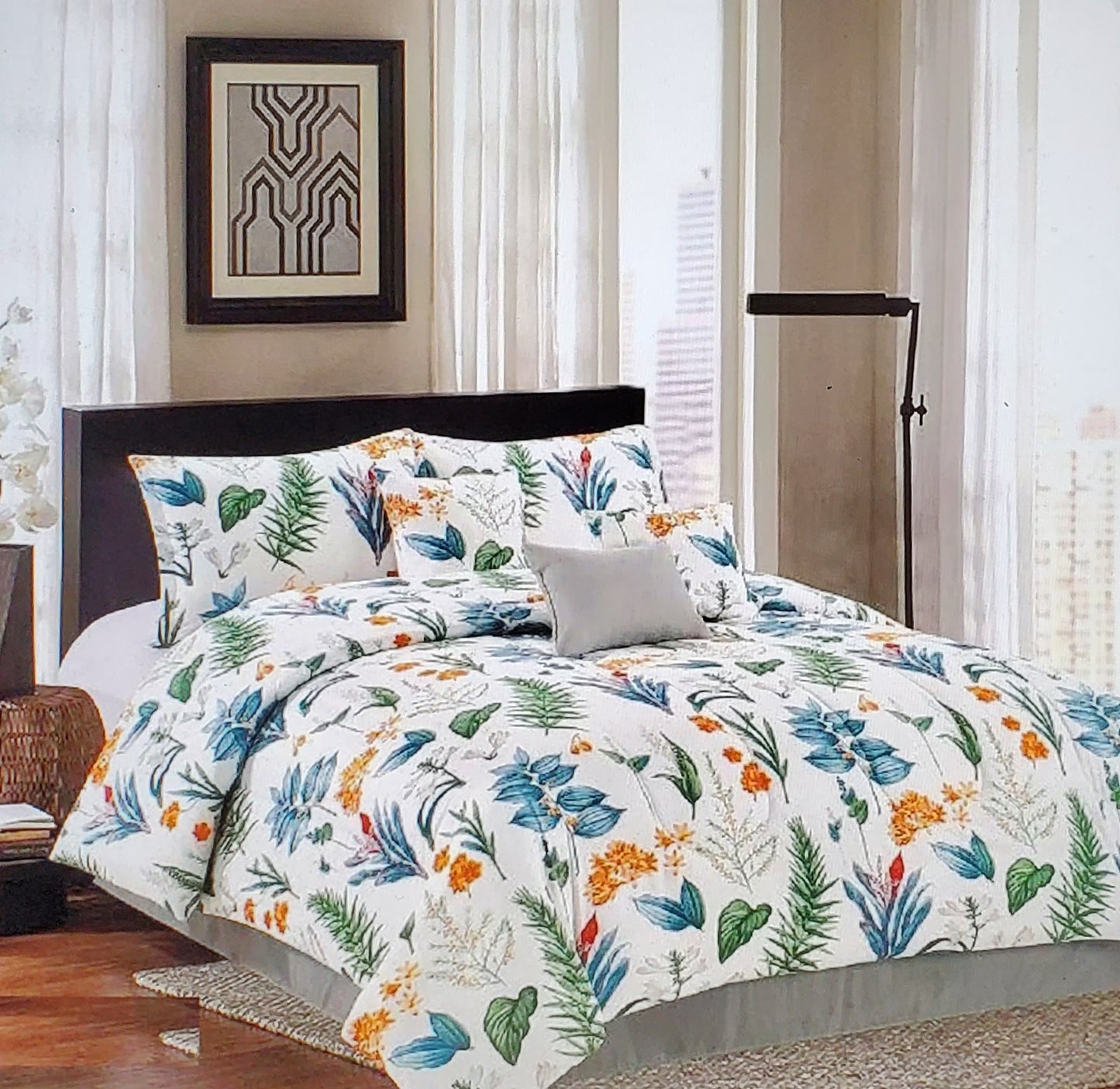 Tropical Comforter Set ( 6pc)