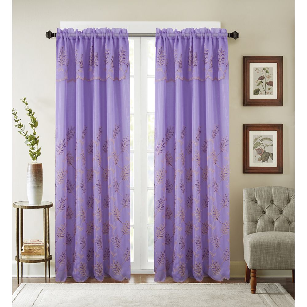 Floral Curtain Panel