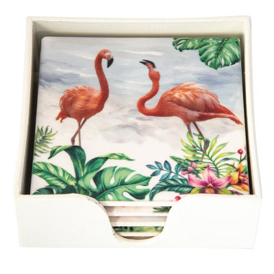 Beautiful  Flamingos Coaster  (SET of 4 )