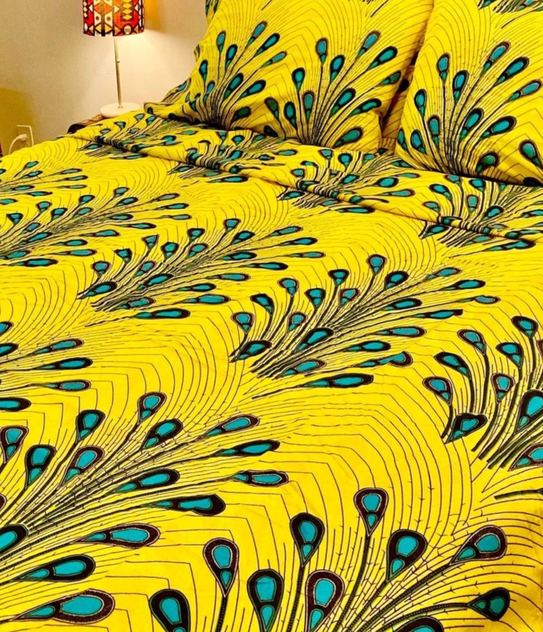 African Print BedSheet Set (Queen) 100% cotton